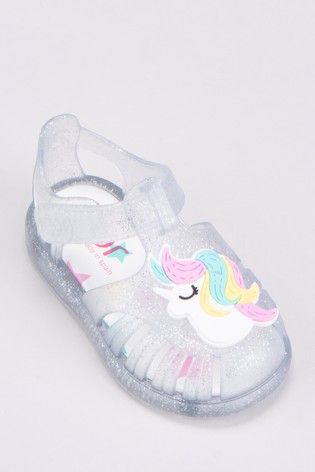 Igor Clear Tobby Natural Unicornio Glitter Sandals