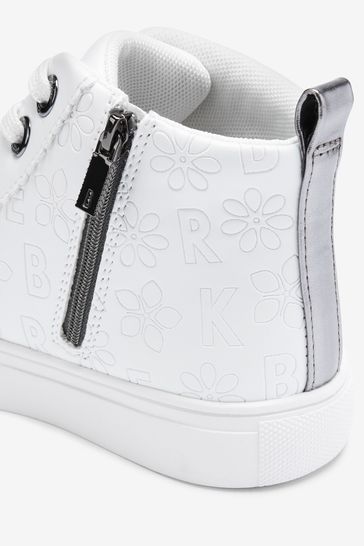 حذاء Baker by Ted Baker White High Top Trainers