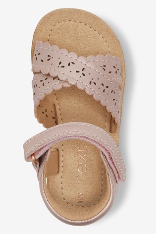 Scallop Sandals Wide Fit (G)