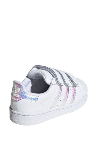 حذاء رياضي للأطفال الصغار Superstar Velcro من adidas Originals