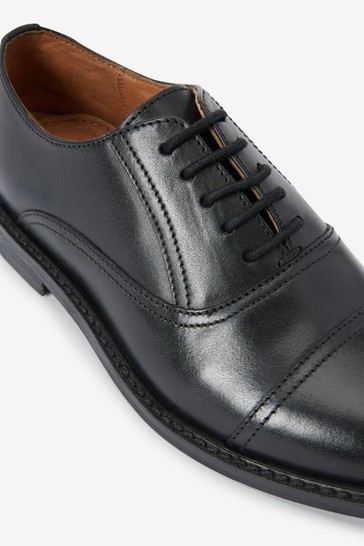 Leather Oxford Toe Cap Shoes