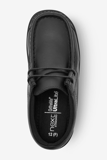 School Leather Lace-Up Shoes