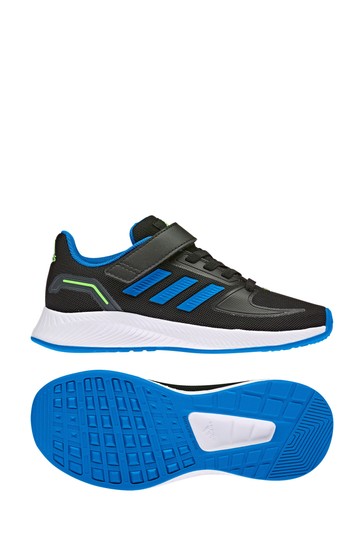 حذاء رياضي أسود RunFalcon للشباب والناشئين من Adidas