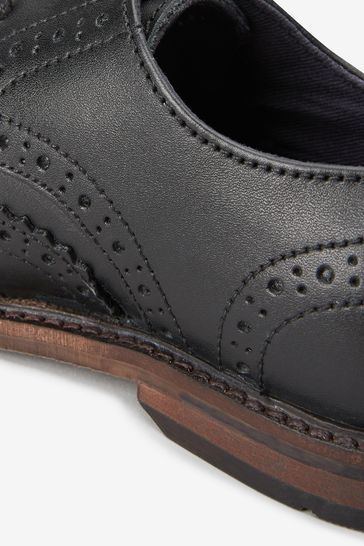 Leather Brogues Wide Fit (G)