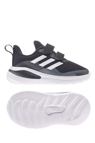 adidas Boys Black FortaRun Infant Strap Trainers