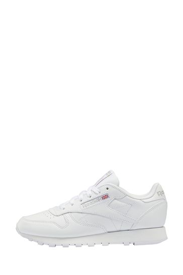 Reebok Womens White Classic Leather Trainers