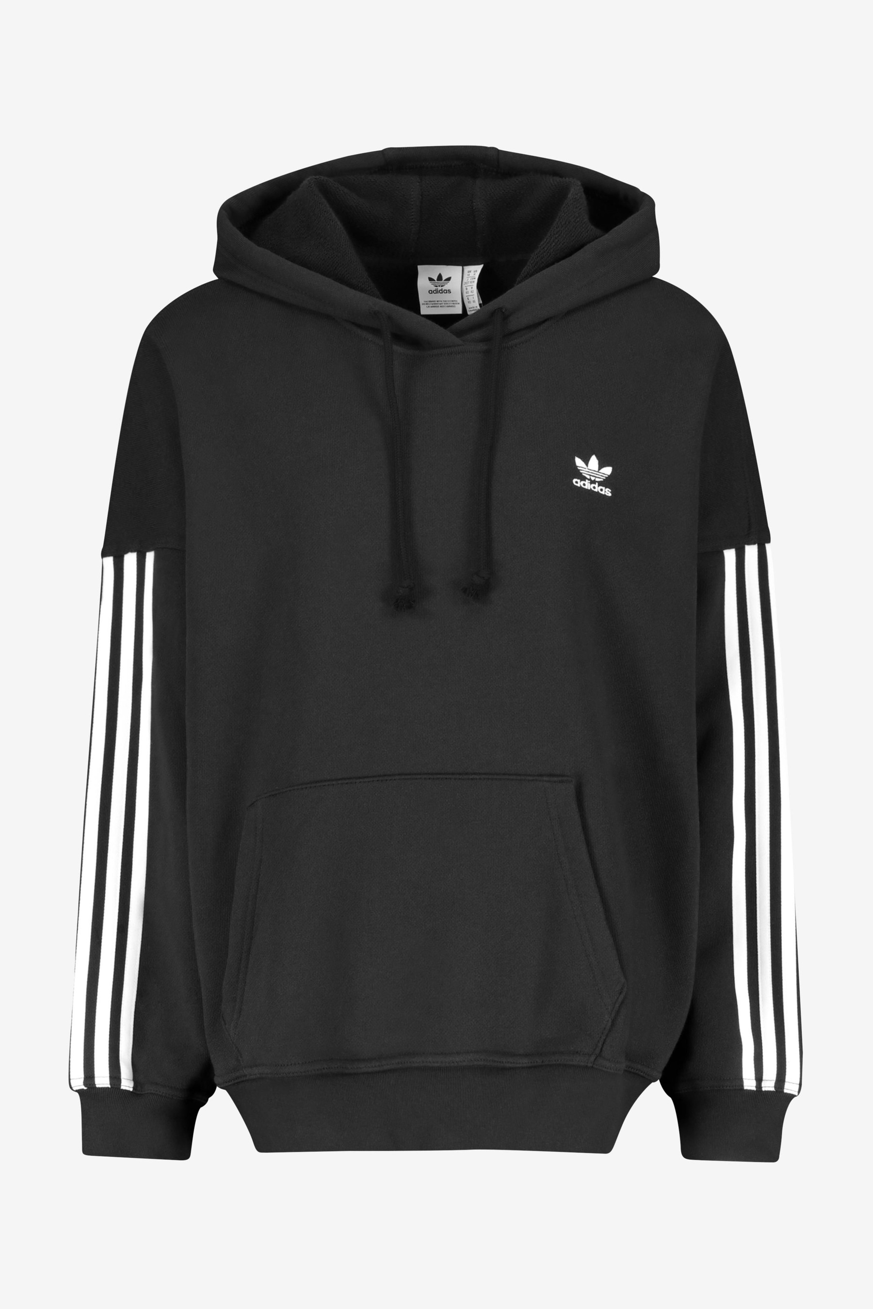 adidas Originals Longline 3 Stripe Hoodie