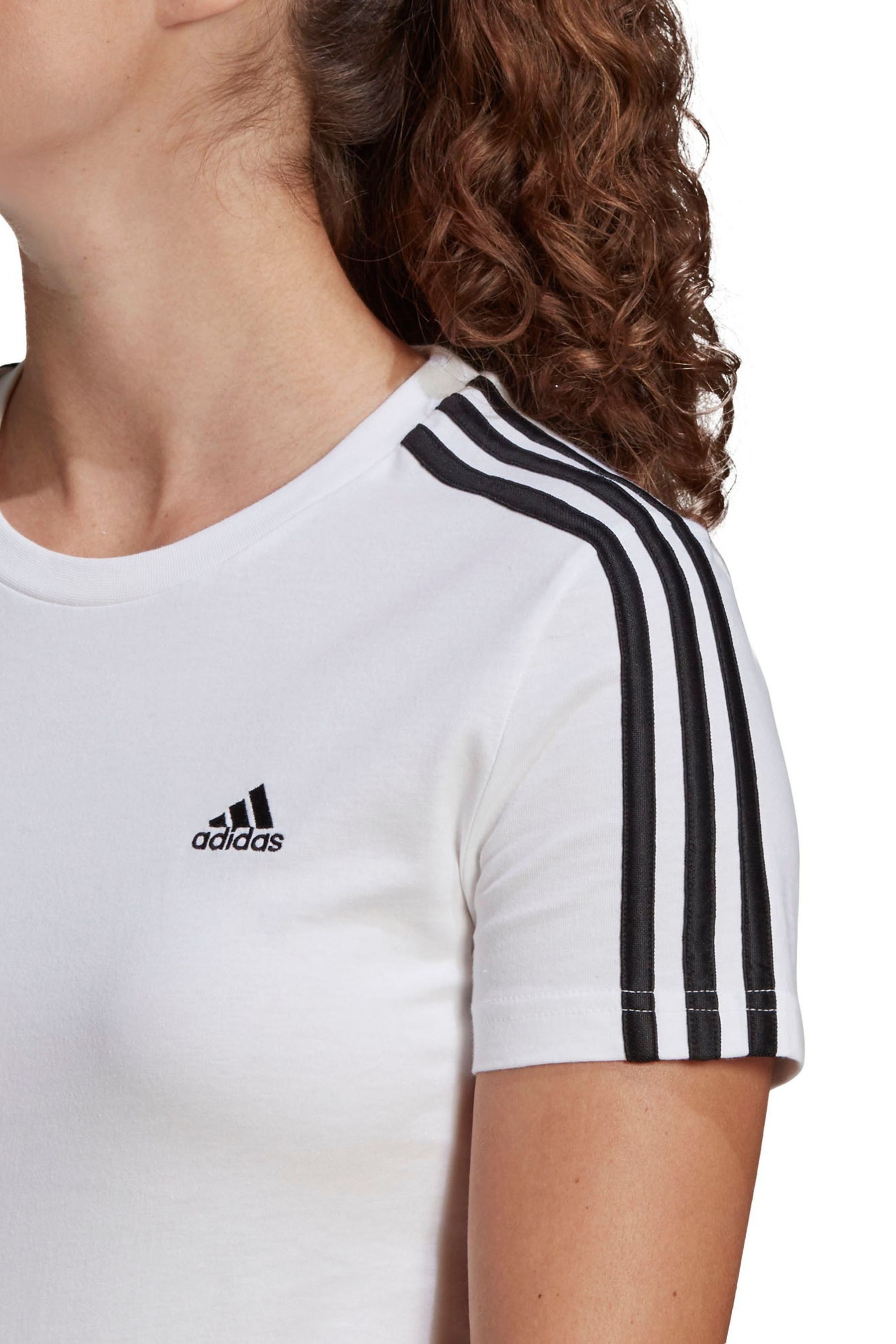 adidas 3 Stripe T-Shirt