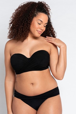 Curvy Kate Black Wrapsody Bandeau Bikini