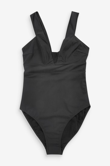 Accessorize Black Lexi Mesh Insert Slimming Suit