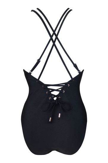 Pour Moi Monaco Strapped Eyelet Swimsuit