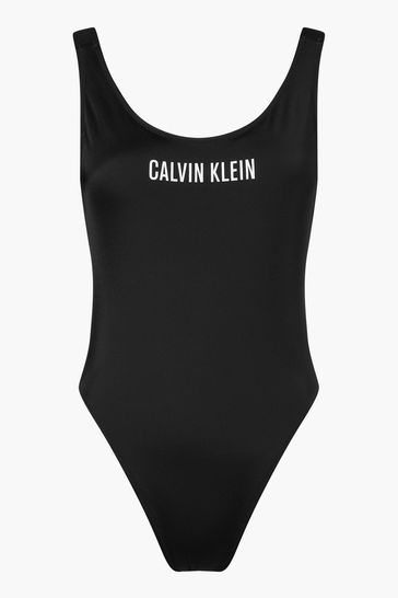 Calvin Klein Black CK One Piece Swimsuit