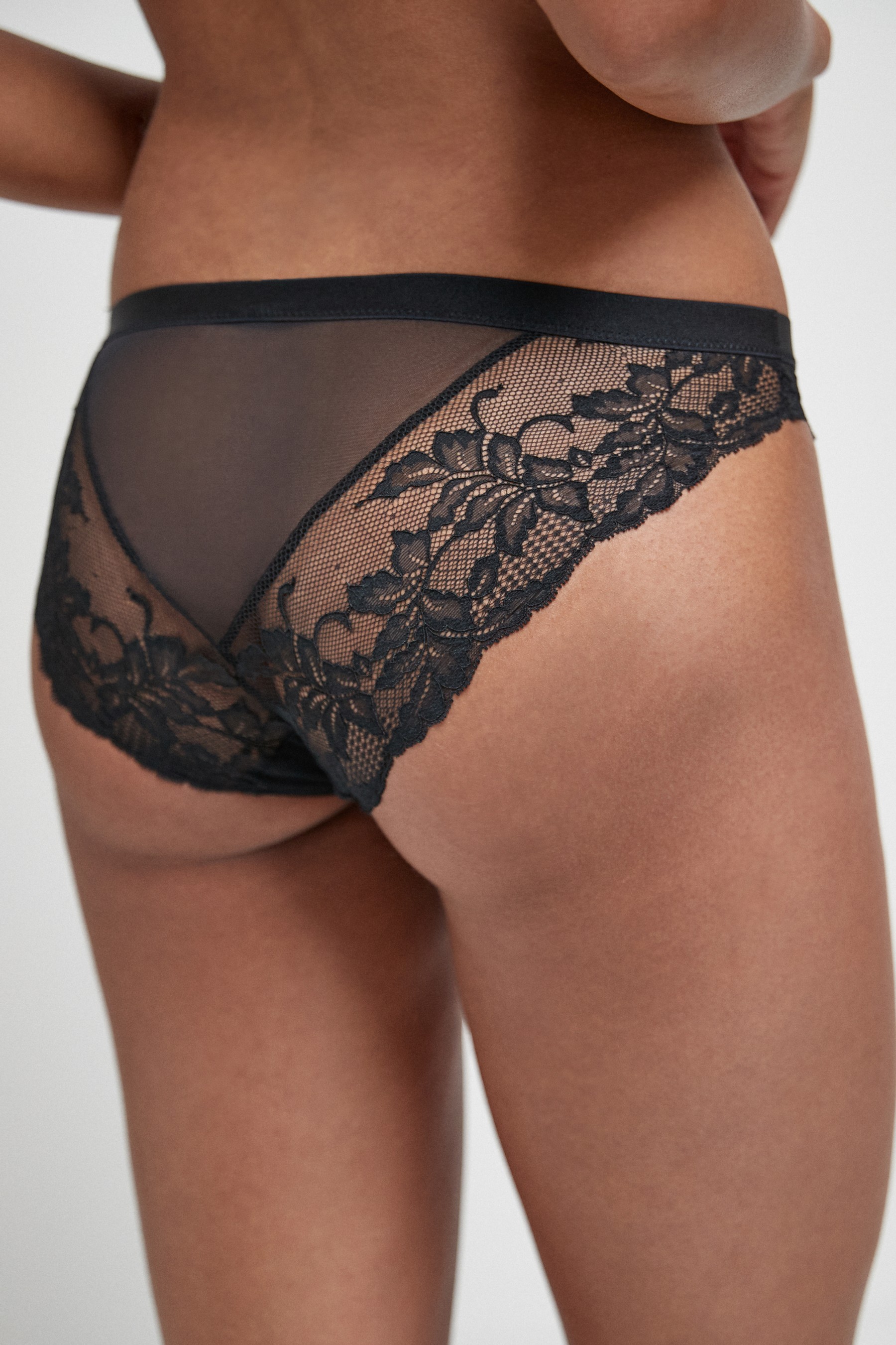 Lace Knickers 2 Pack High Leg