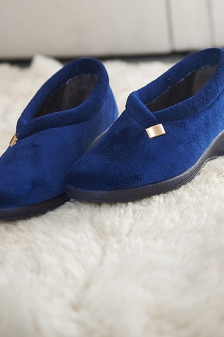 Lunar Blue Ladies Full Slippers