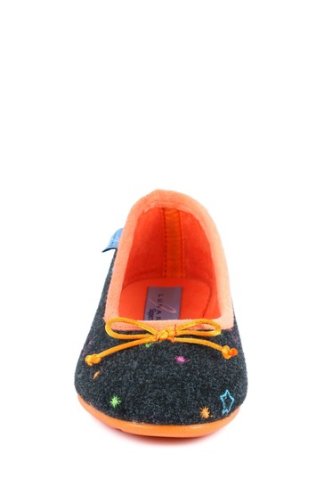 Lunar Black Tune Pump Slippers