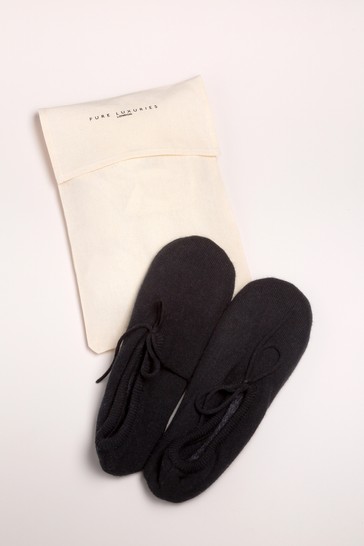 Pure Luxuries London Millom Cashmere & Merino Wool Slippers