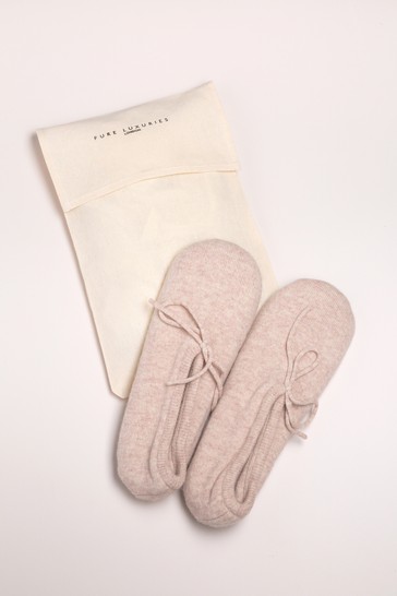 Pure Luxuries London Millom Cashmere & Merino Wool Slippers