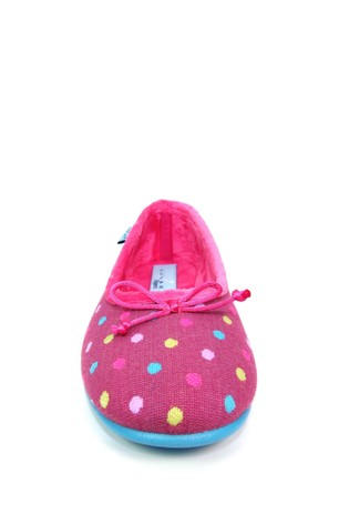 Lunar Starling Polka Dot Pump Slippers