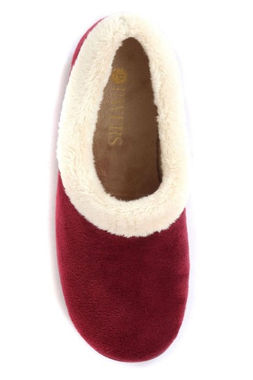 Pavers Burgundy Red Ladies Full Slippers