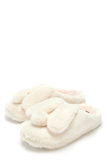 Pour Moi Faux Fur Bunny Mule Slipper