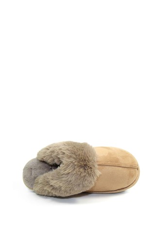 Lunar Brown Ladies Mule Slippers