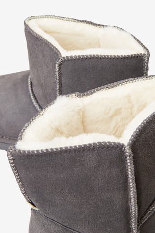 Suede Slipper Boots