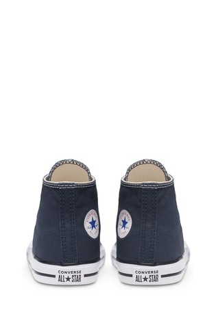 Converse Navy Infant Little Kids Chuck Ox High Trainers