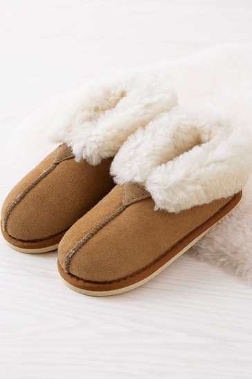 Celtic & Co. Kids Camel Sheepskin Bootee Slippers