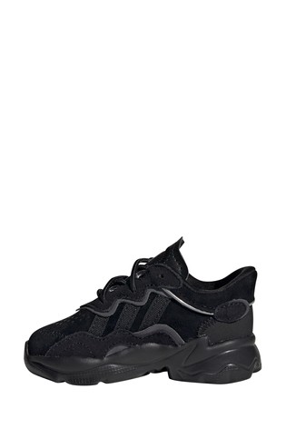 adidas Originals Ozweego Black Infant Elasticated Lace Trainers