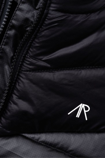 Angel & Rocket Black Nolan Branded Puffer Jacket