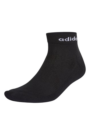 adidas Kids Linear Logo Ankle Socks Three Pack