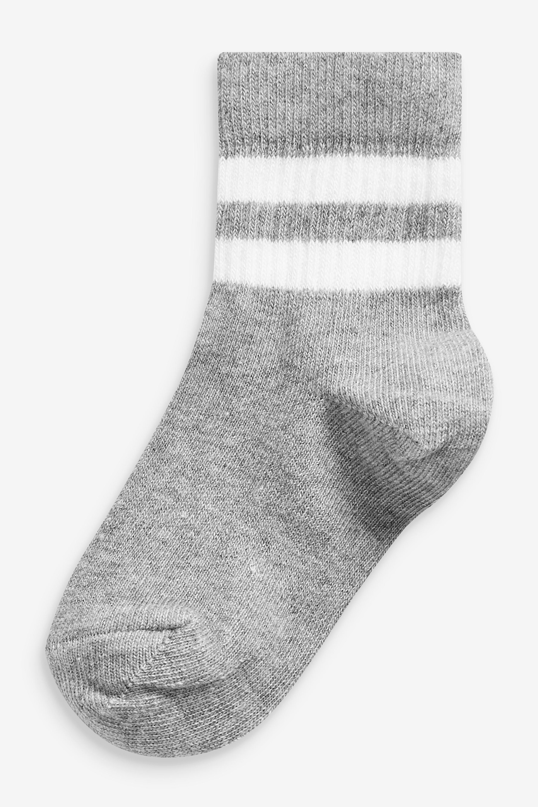 5 Pack Cotton Rich Ribbed Socks