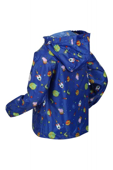 Regatta Blue Peppa Pig Waterproof Pack It Jacket