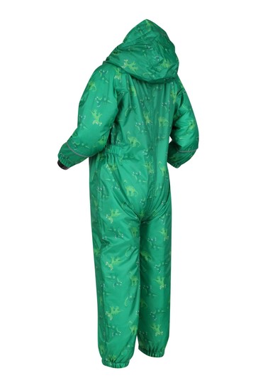 Regatta Printed Splat II Green Waterproof Puddlesuit