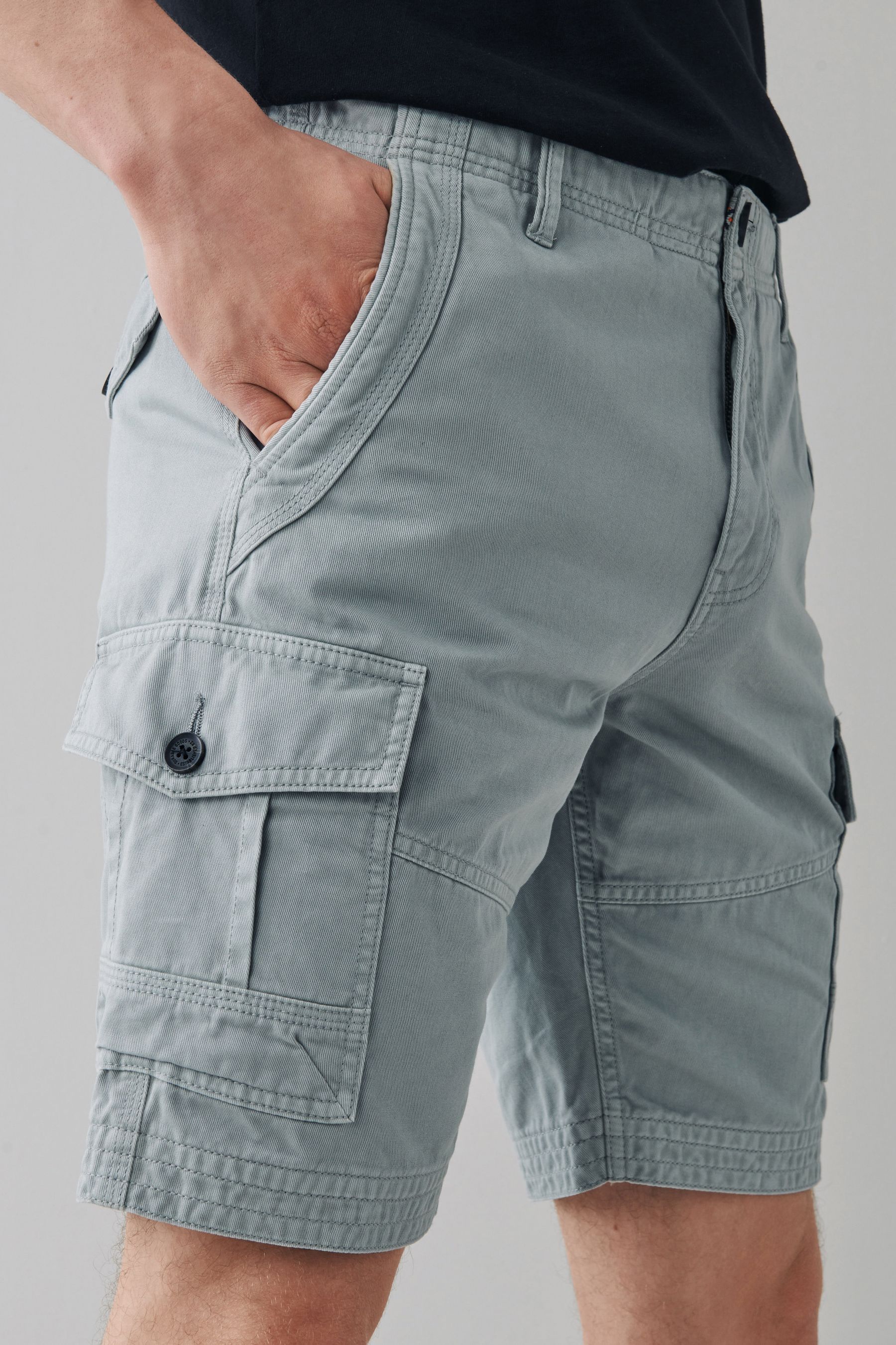 Premium Laundered Cargo Shorts Regular Length