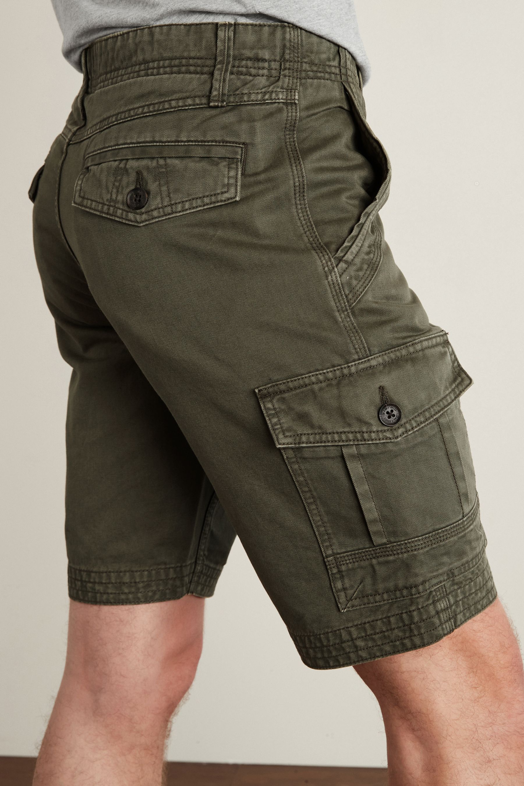 Premium Laundered Cargo Shorts Regular Length