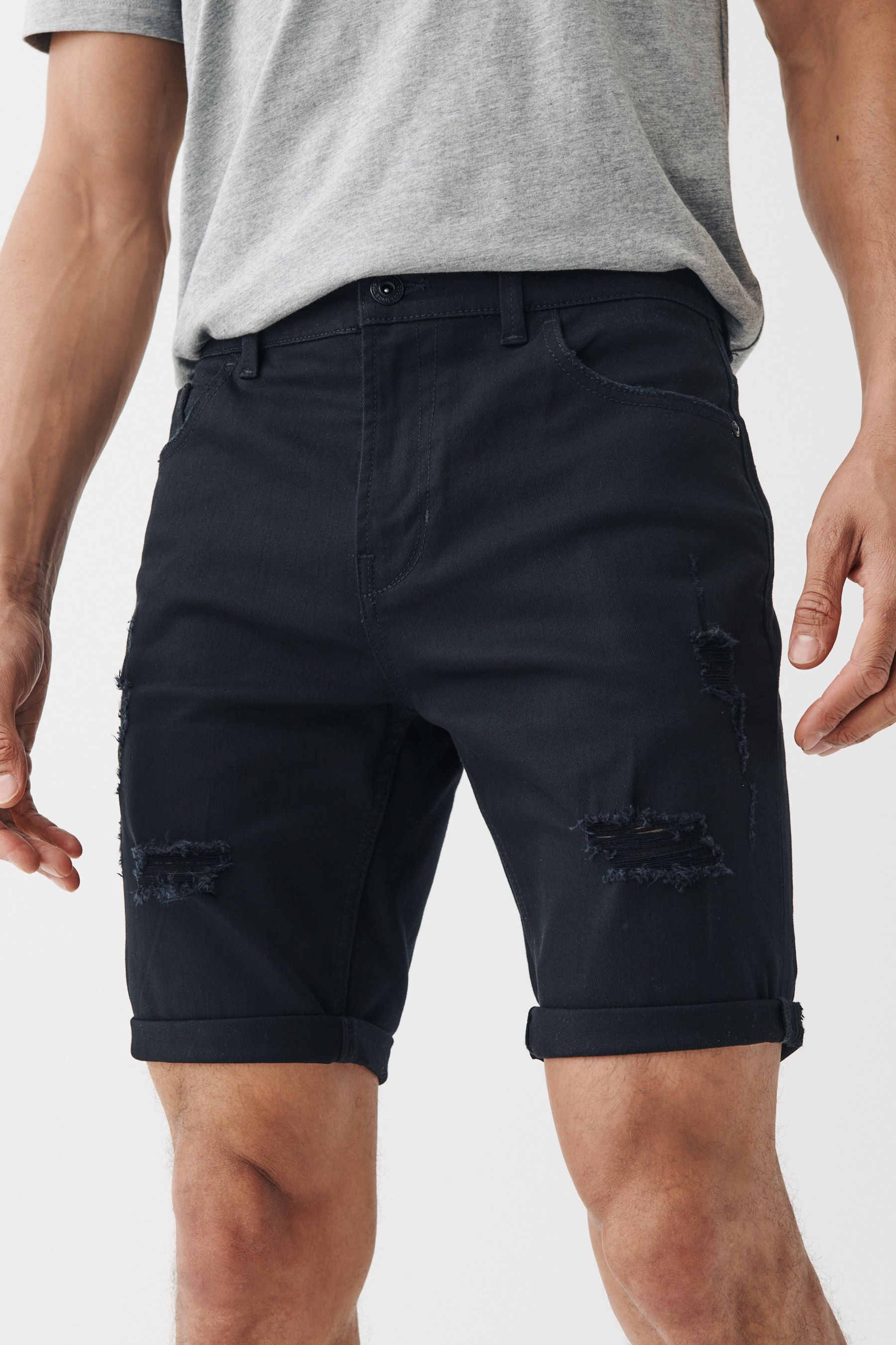 Denim Shorts Slim Fit