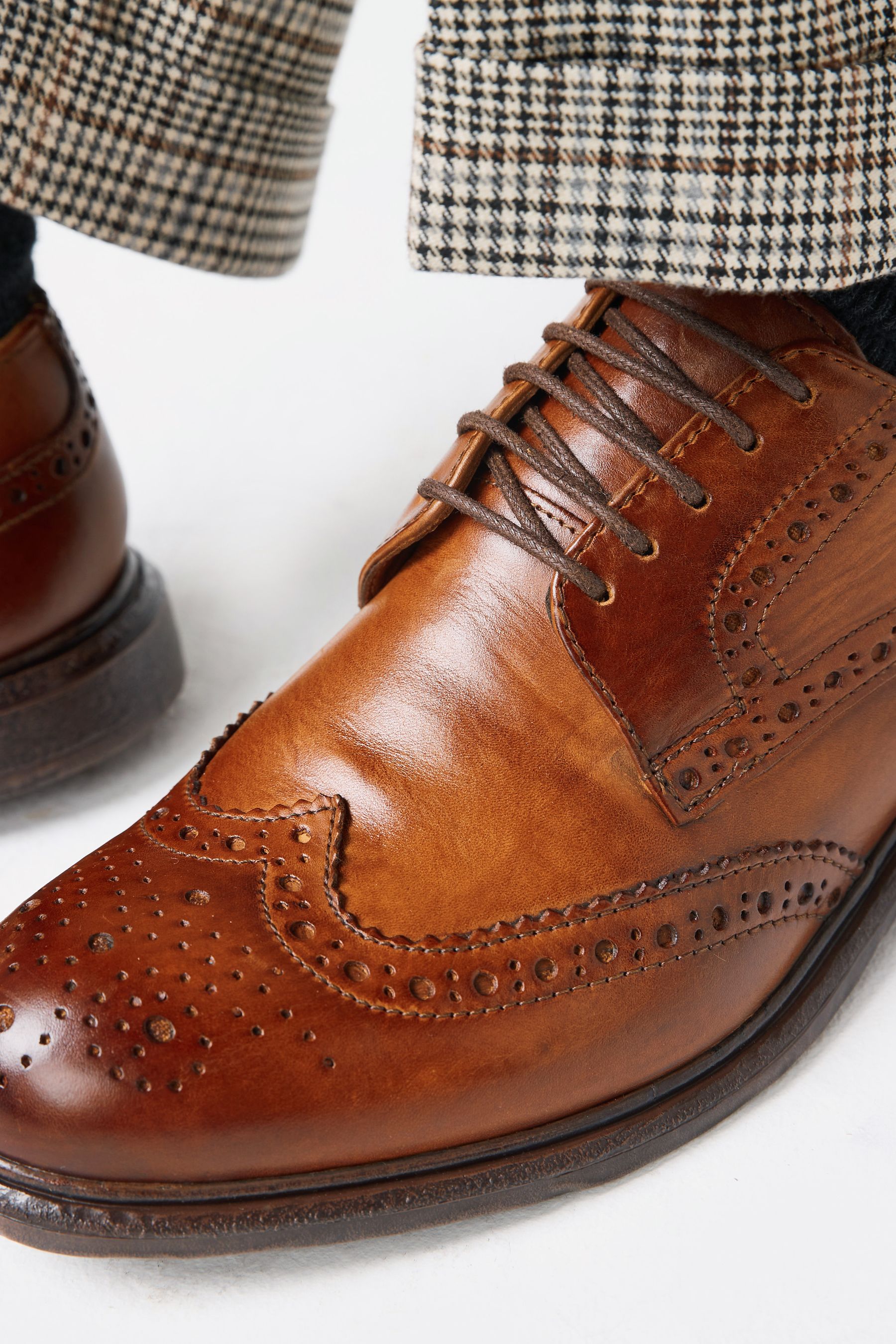 Leather Brogue Shoes