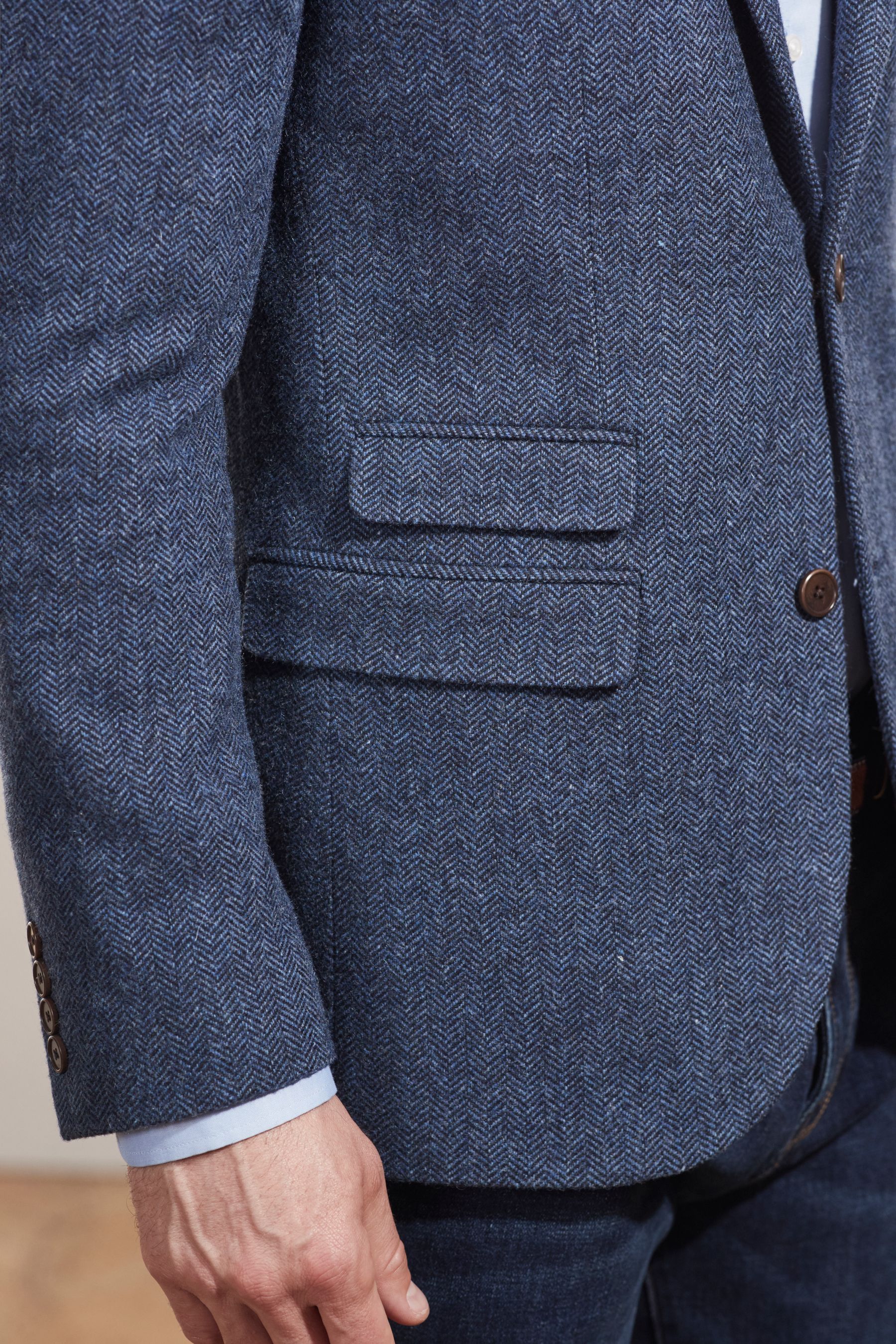 Signature Herringbone Blazer Slim Fit