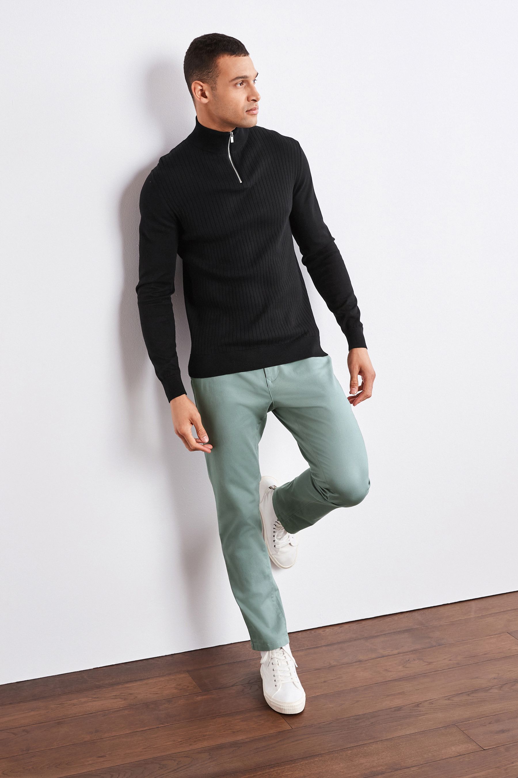 Stretch Chino Trousers Slim Fit