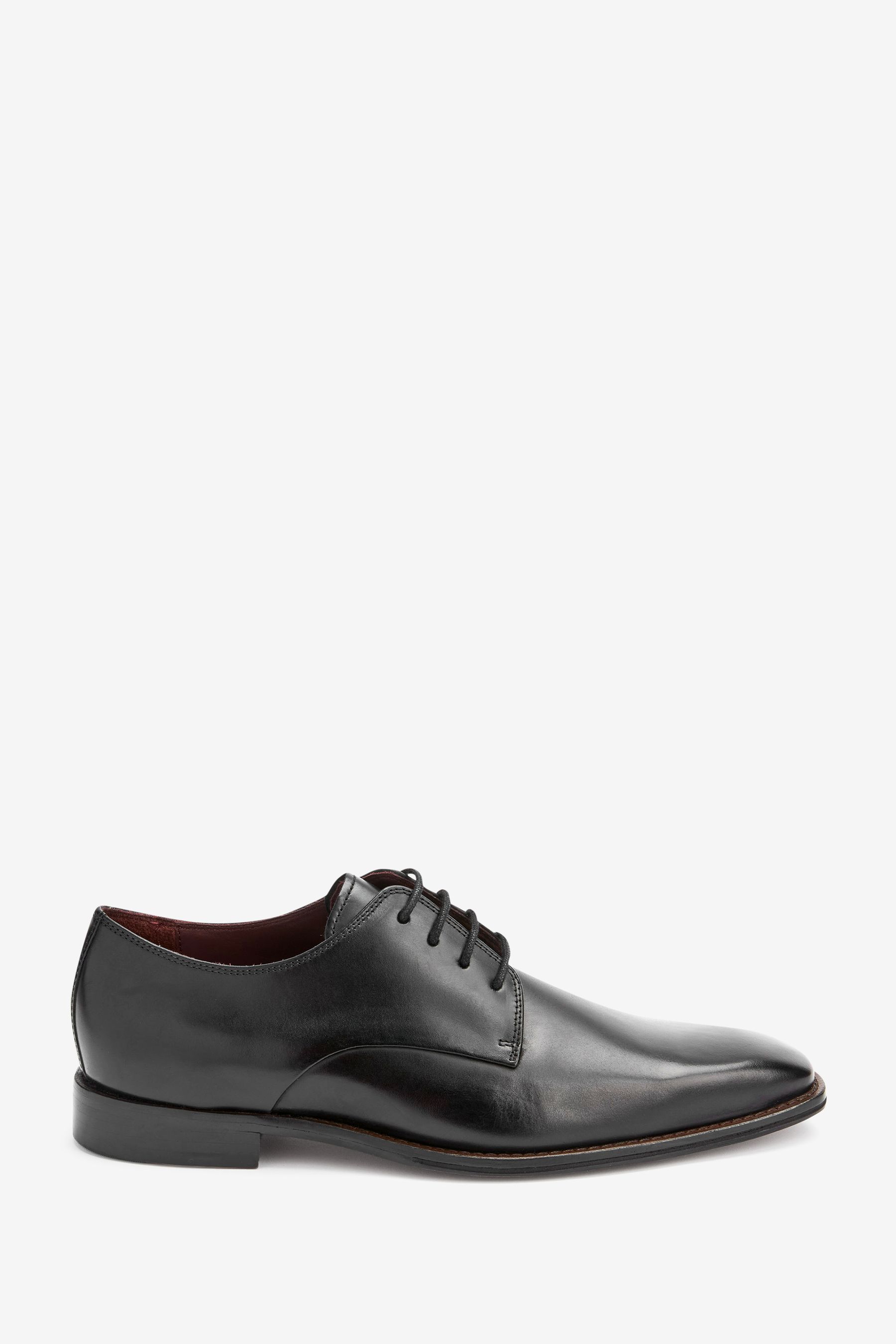 Signature Italian Leather Square Toe Derby Shoes