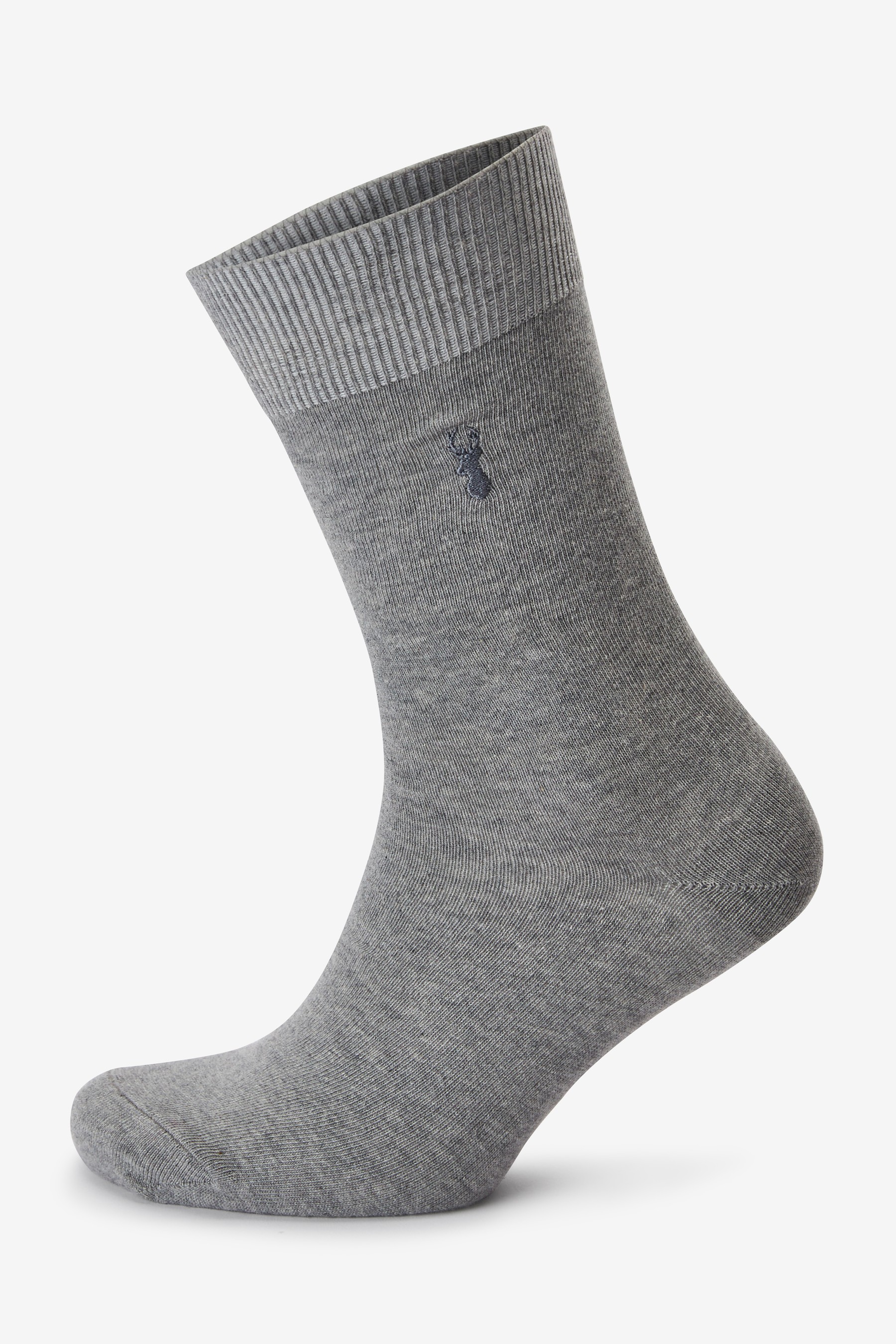 Embroidered Stag Socks 8 Pack