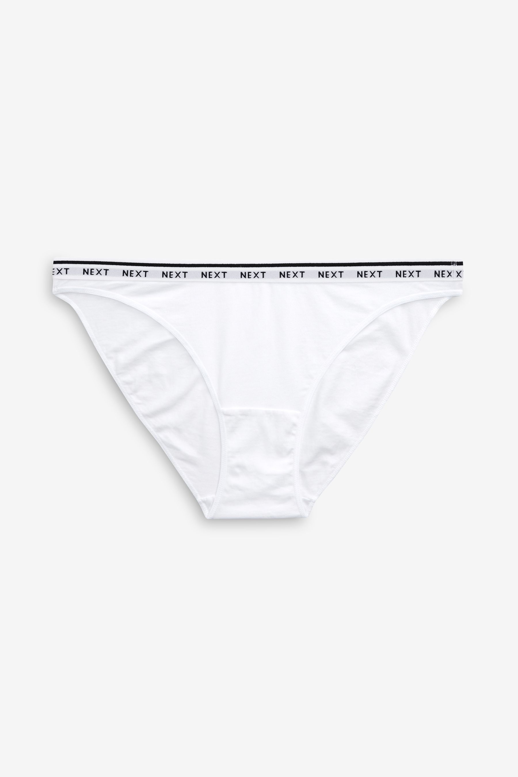 Cotton Rich Logo Knickers 4 Pack High Leg