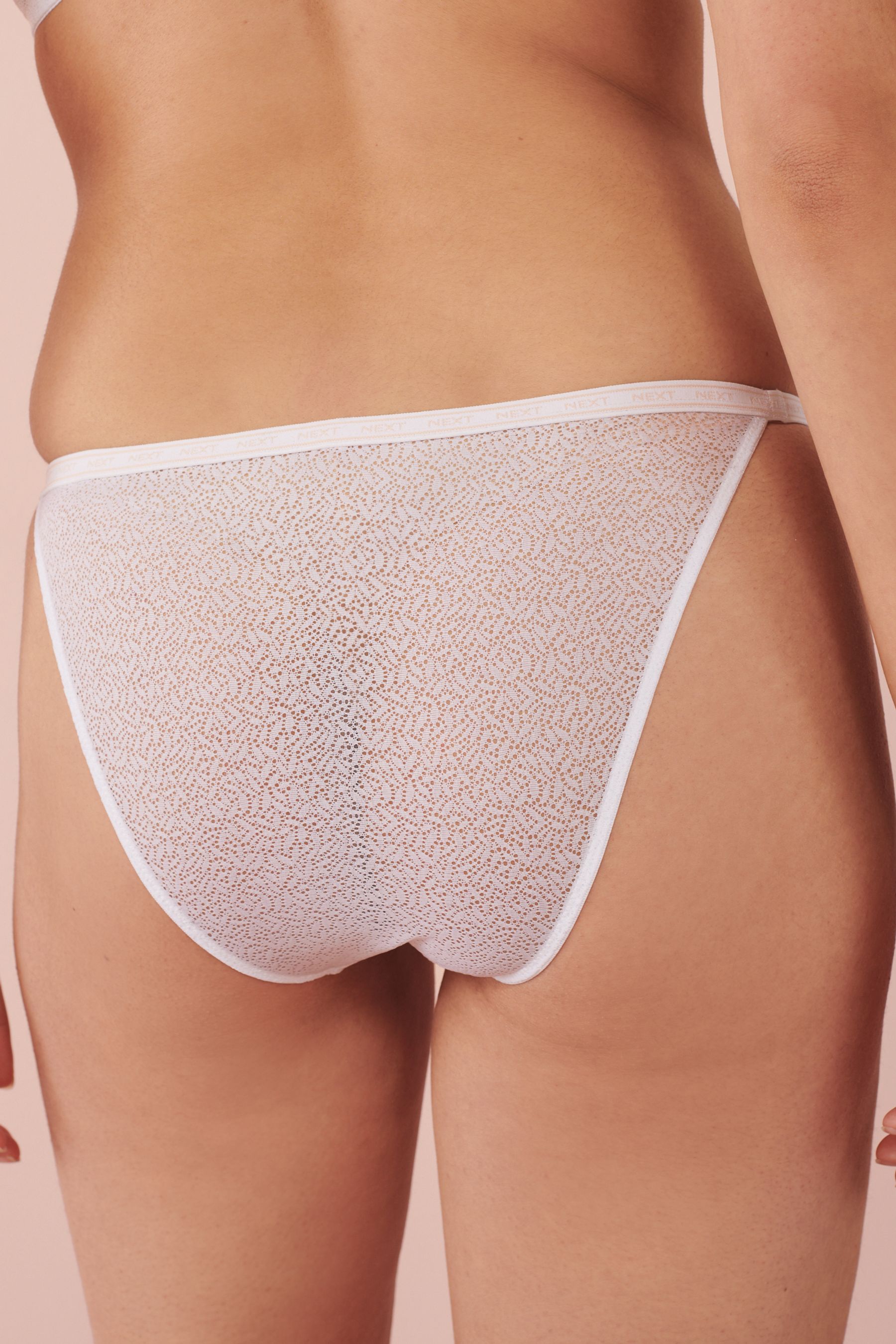 Logo Mesh Knickers 2 Pack Tanga