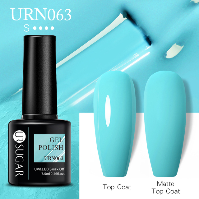 ur sugar 7.5ml gel polish manicure for nails christmas semi permanent vernes top coat soak off uv led gel color glitter varnish