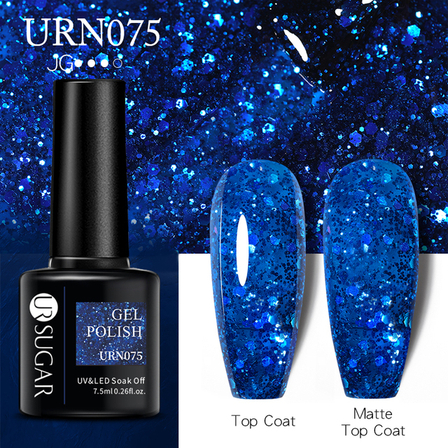 UR SUGAR Thermal Nail Polish Shiny Sequins Effect Color Change Gel Varnish All For Manicure Nails Art UV Semi Permanent Gelak