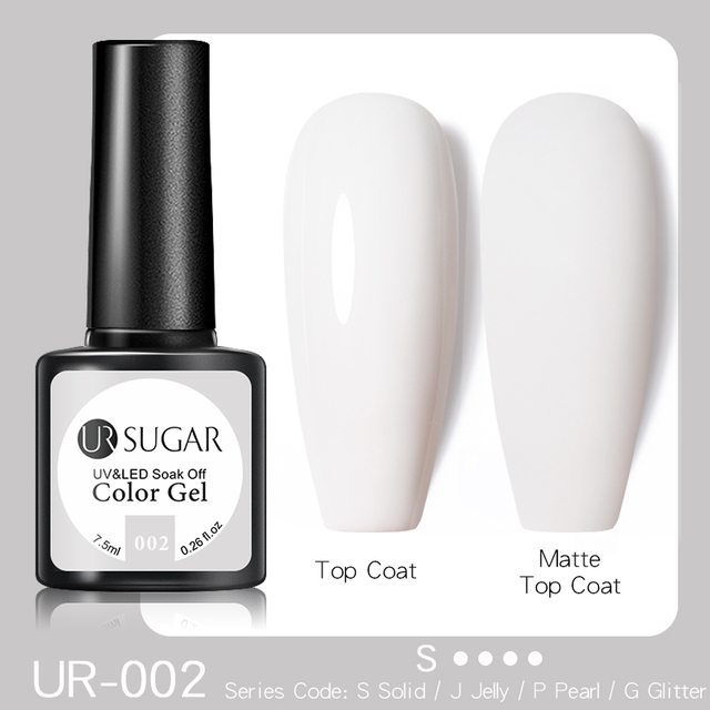 UR Sugar Milky White Gel Gel Polish 7.5ml Soak Off UV Gel Nail Polish Varnish Semi Permanent Nail Art UV LED Varnish