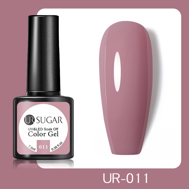 UR SUGAR 7.5ml Glitter UV Gel Polish Bling Sequins Rose Gold Silver Soak Off Manicure Nail UV Gel Polish Lacquer Base