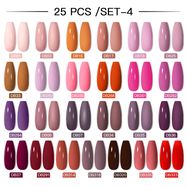 Mtssii 24/25/40/60pcs Gel Nail Polish Set Color Gel Semi Permanent UV Led Varnish Nail Art Design Soak Off Gel Set Nail Gel Set