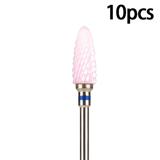 Nail Bits Ceramic Nail Drill Bit Pedicure Drill Milling Cutter For Manicure Machine Pedicure Caps Ceramic Drill Nail Polish Tools